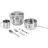 Kép 1/7 - Készlet Strend Pro Grill, kemping étkészlet, rozsdamentes acél 13/15 cm