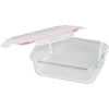 Kép 2/3 - Tárolóedény MagicHome, Téglalap alakú, 1000 ml, fedéllel, Clip, üveg
