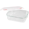 Kép 2/3 - Tárolóedény MagicHome, Téglalap alakú, 1500 ml, fedéllel, Clip, üveg