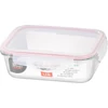Kép 3/3 - Tárolóedény MagicHome, Téglalap alakú, 1500 ml, fedéllel, Clip, üveg