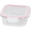 Kép 1/3 - Doboz MagicHome, négyzet alakú, 800 ml, fedéllel, Clip, üveg