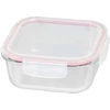 Kép 1/3 - Doboz MagicHome, négyzet alakú, 1200 ml, fedéllel, Clip, üveg