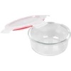 Kép 2/3 - Tárolóedény MagicHome, Kerek, 650 ml, fedéllel, Clip, üveg