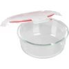 Kép 2/3 - Tárolóedény MagicHome, Kerek, 950 ml, fedéllel, Clip, üveg