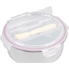 Kép 2/4 - Tárolóedény MagicHome, Kerek, 1200 ml, fedéllel, evőeszközzel, Clip