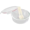 Kép 3/4 - Tárolóedény MagicHome, Kerek, 1200 ml, fedéllel, evőeszközzel, Clip