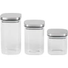 Kép 1/2 - Edény MagicHome, 3 db-os készlet, 800/1100/1500 ml, üveg, rozsdamentes acél zárral