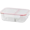 Kép 1/3 - Tárolódoboz MagicHome, üveg, téglalap alakú, 1500 ml, fedővel, elválasztóval