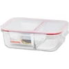 Kép 3/3 - Tárolódoboz MagicHome, üveg, téglalap alakú, 1500 ml, fedővel, elválasztóval