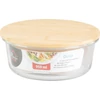 Kép 3/3 - Tároló MagicHome, üveg, kerek, 950 ml, bambusz fedéllel