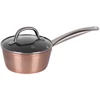 Kép 2/4 - Nyeles lábas MagicHome Copper Line, 16 cm, 1200 ml, üvegfedővel