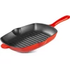 Kép 1/4 - Serpenyő MagicHome Castora line, grill, zománcozott öntöttvas, 270x270x45 mm
