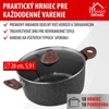 Kép 2/8 - Fazék MagicHome Black Marble Line, 28 cm, 5900 ml, fedővel