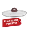 Kép 1/8 - Fedő MagicHome Black Marble Line, üveg, 24 cm
