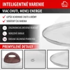 Kép 4/8 - Fedő MagicHome Black Marble Line, üveg, 28 cm