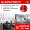 Kép 6/8 - Fedő MagicHome Black Marble Line, üveg, 28 cm