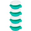 Kép 2/6 - Ételhordó MagicHome, kerek, 4 részes, színes, 4x 1000 ml, 22,4x20,5x29,5 cm