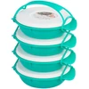 Kép 5/6 - Ételhordó MagicHome, kerek, 4 részes, színes, 4x 1000 ml, 22,4x20,5x29,5 cm