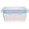 Kép 1/2 - Ételhordó MagicHome Lunchbox szett YH377, 3 db, 1350 ml, 155x215x75 mm, téglalap alakú, Clip