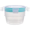 Kép 1/2 - Ételhordó MagicHome Lunchbox szett YH371, 3 db, 700 ml, 145x145x75 mm, kerek, Clip