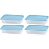 Kép 1/4 - Ételhordó MagicHome Lunchbox szett YH126, téglalap alakú, 4 db, 1000 ml, 215x155x55 mm