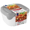 Kép 2/4 - Tárolóedény Curver® Set Square, szett 3 db, 800 ml, menta/szürke/barack vegyes színek, 155x155x110 m