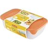 Kép 4/4 - Tárolóedény Curver® Set Rectangular, szett 3 db, 500/1000/2000 ml, menta/szürke/barack vegyes színek