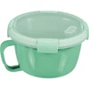 Kép 3/4 - Tárolóedény Curver® 900 ml, füllel, nyitható fedél, fogantyúval, menta/szürke/barack vegyes színek,