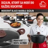 Kép 3/8 - Fazék MagicHome Black Marble Line, 20 cm, 2200 ml, fedővel