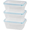 Kép 1/4 - Ételhordó MagicHome Lunchbox szett YH416, téglalap alakú, 3 db, 700 ml, 172x115x71 mm