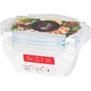 Kép 4/4 - Ételhordó MagicHome Lunchbox szett YH416, téglalap alakú, 3 db, 700 ml, 172x115x71 mm