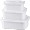 Kép 1/5 - Ételhordó MagicHome Lunchbox szett MB41, 3 db, 700/1300/2100 ml, téglalap alakú, nyitható fedél