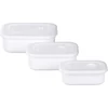 Kép 2/5 - Ételhordó MagicHome Lunchbox szett MB41, 3 db, 700/1300/2100 ml, téglalap alakú, nyitható fedél