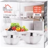 Kép 3/4 - Tálka MagicHome, rozsdamentes acél, 18-22-26 cm, 3 db-os készlet