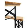 Kép 2/5 - Sörpad készlet DORTMUND Mini3, asztal 117x56x76,5 cm, 2x pad 117x25x46,5 cm, fa 27 mm