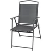 Kép 1/4 - Szék MANINI, fekete, kerti, összecsukható, 58x63x93 cm