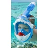Kép 2/2 - Snorkelező maszk Shark, teljes arcot takaró, gyermekeknek 4+, XS, kék