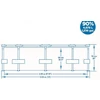 Kép 5/5 - Medence Bestway® Steel Pro™ 56679, papírszűrős szűrés, 305x76 cm