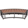 Kép 3/3 - Lépcsőfok MSpa®, pezsgőfürdőhöz, kerek pezsgőfürdőhöz, rattan megjelenésű, szürke, 92x30x22 cm