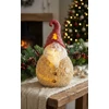 Kép 2/2 - Figura MagicHome Karácsonyi, Mikulás kerek kicsi, LED, polirezin, 19,5 cm