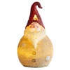 Kép 1/2 - Figura MagicHome Karácsonyi, Mikulás kerek közepes, LED, polirezin, 3xAAA, 28,5 cm