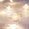 Kép 2/3 - Füzér MagicHome Karácsonyi Mikro Csillag, 20 meleg fehér LED, folyamatos világítás, 3xAA, beltéri, v