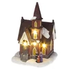 Kép 1/2 - Dekoráció MagicHome Karácsony, templom, 4 LED meleg fehér, 3xAA, beltéri, 12,50x12,30x18 cm