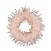 Kép 1/2 - Koszorú MagicHome, karácsonyi, tollas, rózsaszín, függő, 35 cm