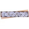 Kép 2/2 - Virág MagicHome, bazsarózsa, kékesszürke, szár, virágméret: 16 cm, virághossz: 24 cm, 6 db-os csomag