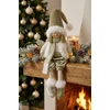 Kép 2/2 - Dekoráció MagicHome Karácsony, kisfiú aranyban, ülő, 33 cm