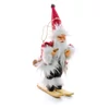 Kép 1/2 - Dekoráció MagicHome Karácsony, Mikulás síléceken, 18 cm