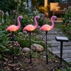 Kép 2/3 - Lámpa Strend Pro 7193, Flamingók, csomag 3 db, napelemes, 18x6x52 cm, 3x2 LED, AA