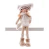 Kép 1/2 - Dekoráció MagicHome Karácsony, gyerekek, fehér, ülő, 22 cm