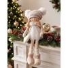 Kép 2/2 - Dekoráció MagicHome Karácsony, gyerekek, fehér, ülő, 22 cm